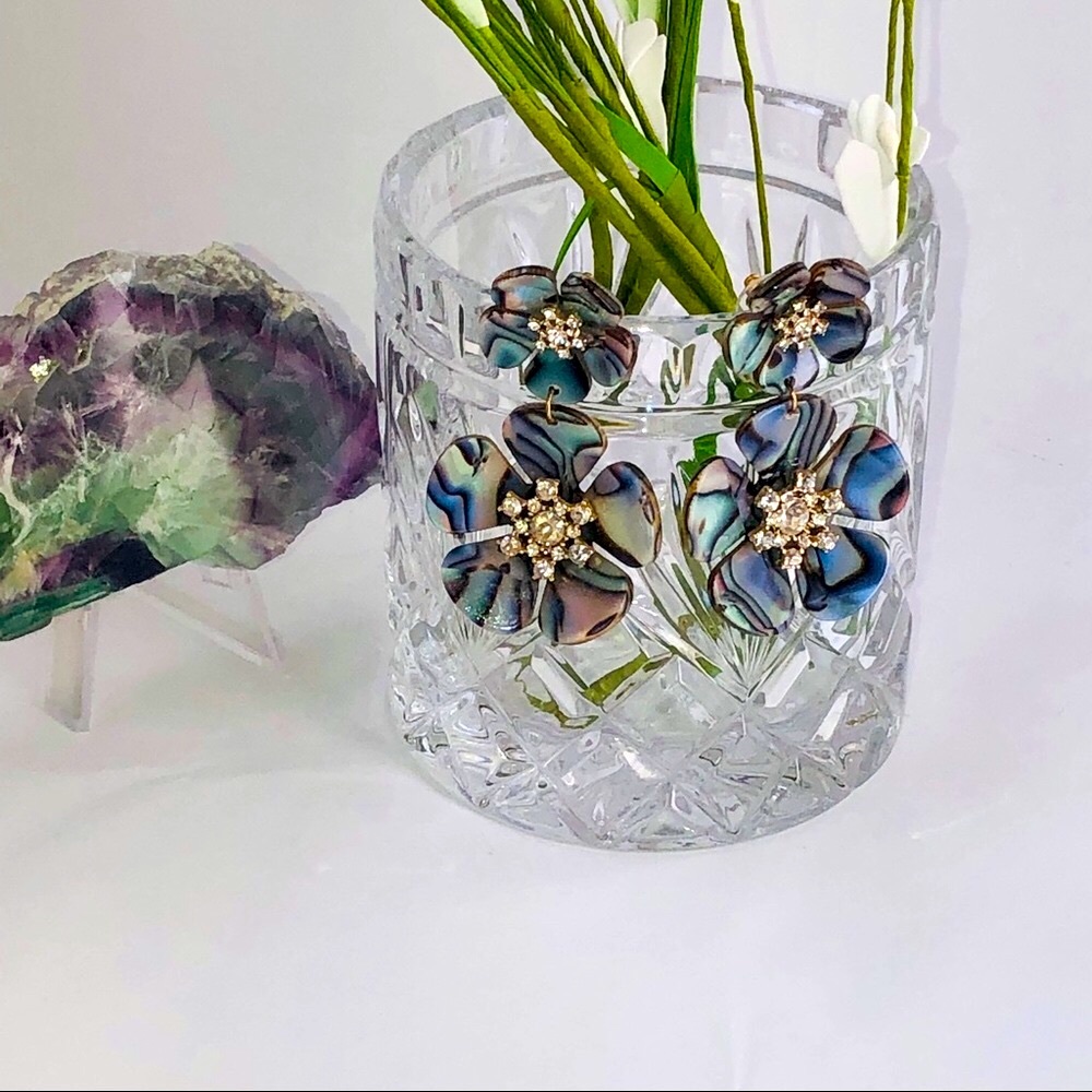 Stunning post abalone earrings